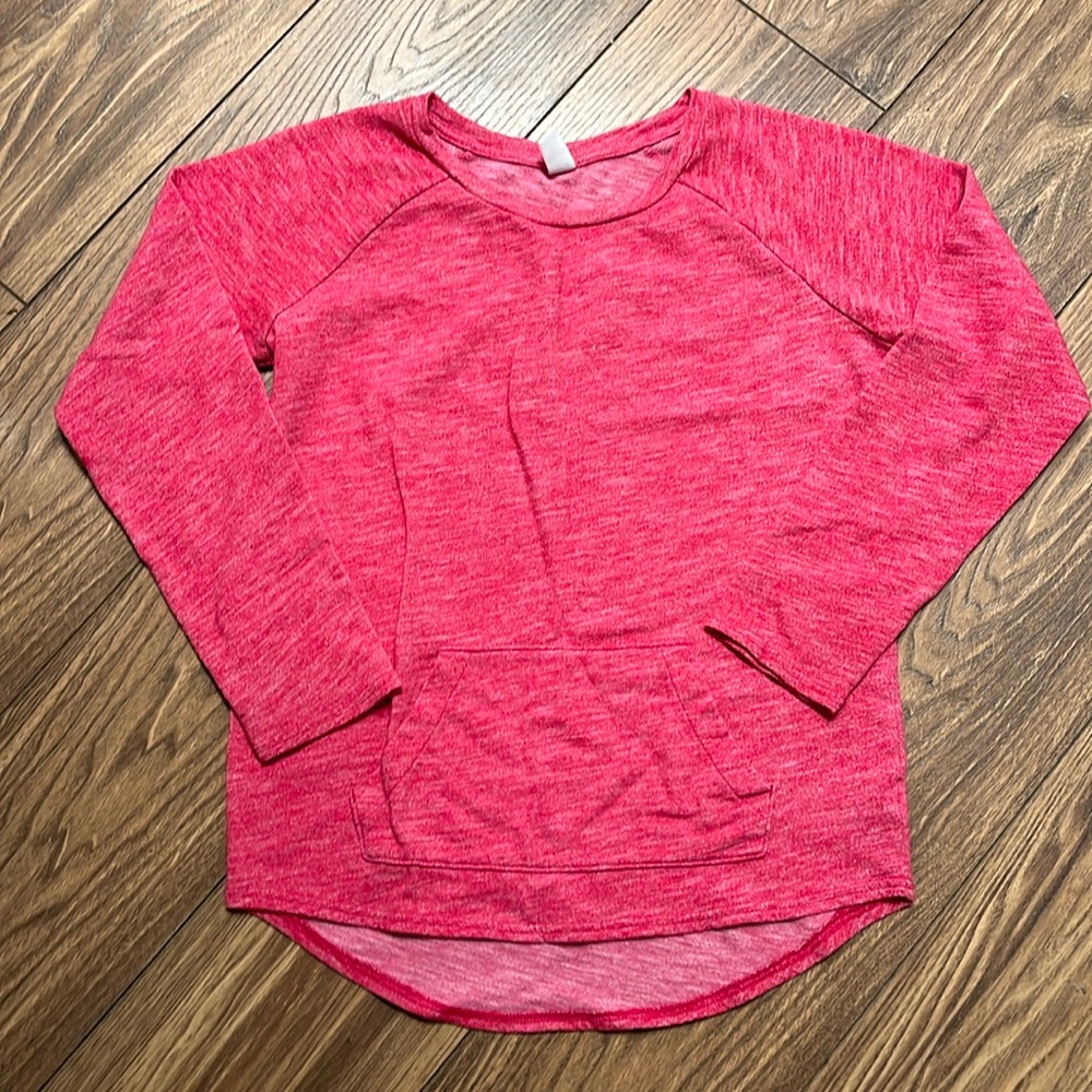 Old Navy Curved Hem Pink Crew Neck Lightweight Sweatshirt XXL/16